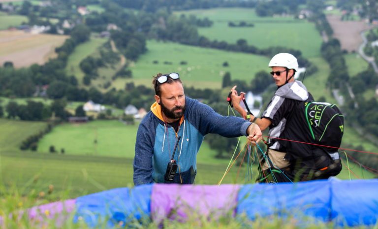 maxime parapente check voile