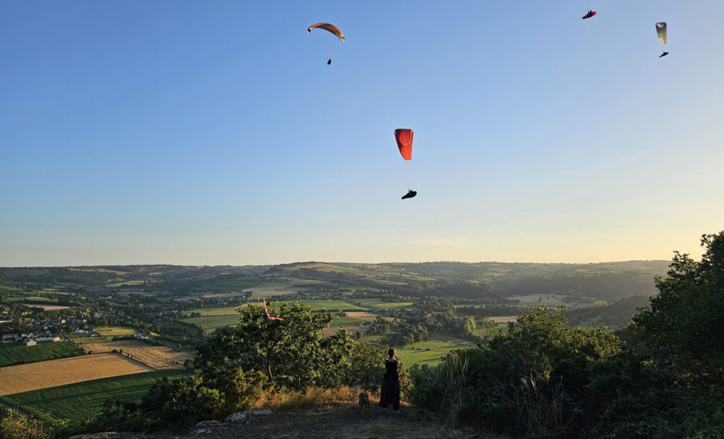 La normandie vue du ciel parapente clécy